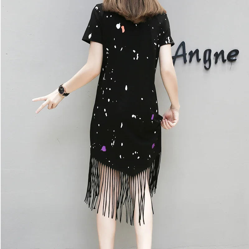 4xl Женская одежда больших размеров 2017 весенне-летнее стильное корейское модное