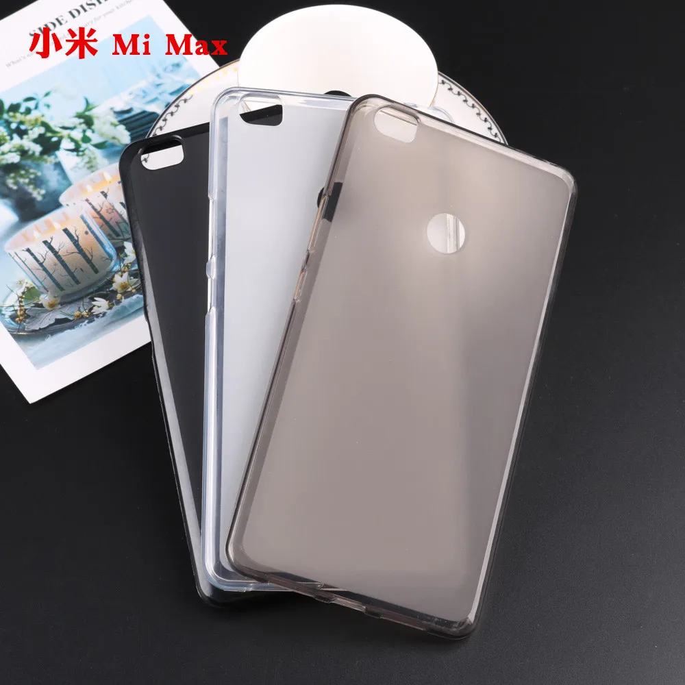 Ультратонкий Прозрачный нейтральный чехол из ТПУ для Xiaomi mi MAX 2 X мягкий