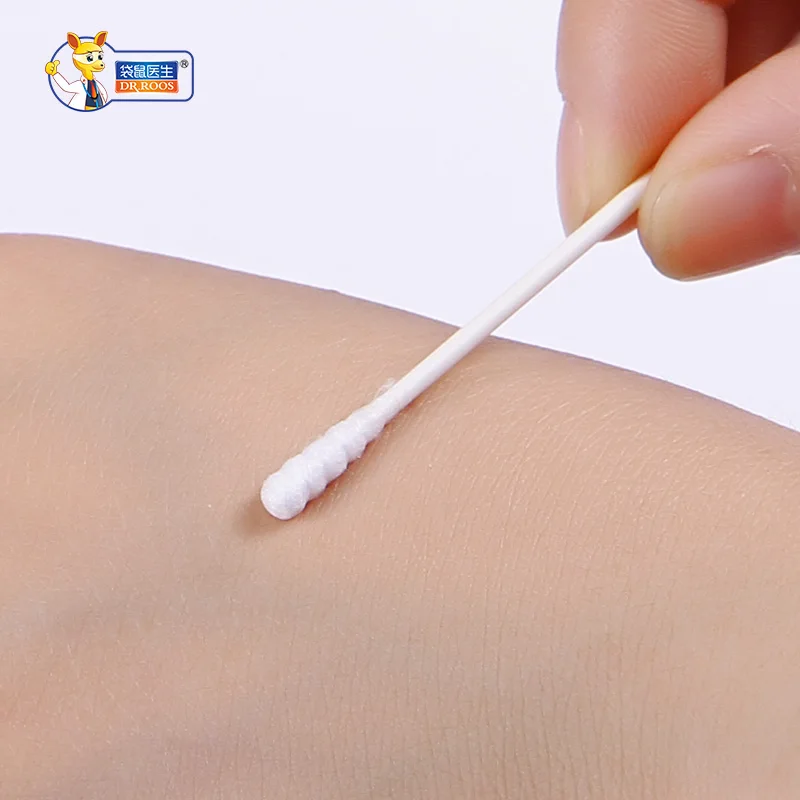 DR. ROOS 400 шт детские ватные тампоны спиральная головка двухголовый удобный ватный