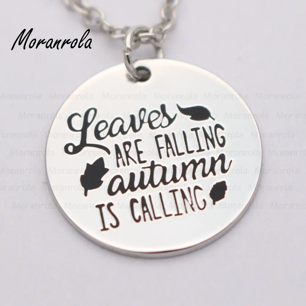 Новое поступление медное ожерелье листья падают осенью называется брелок