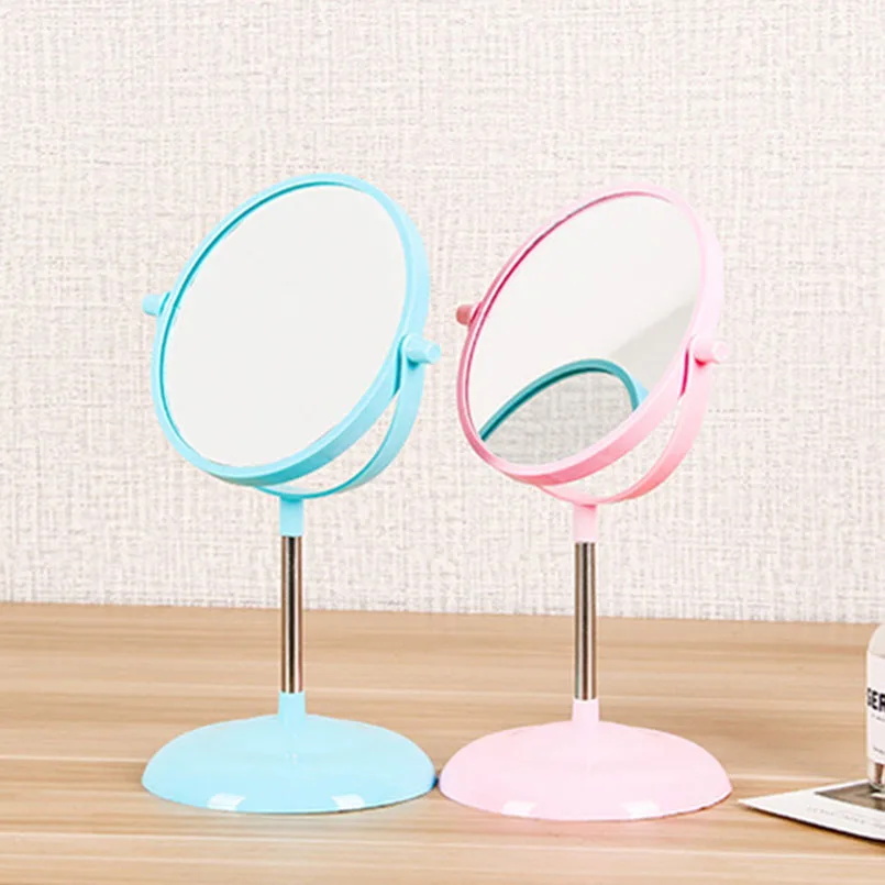 Косметическое зеркало для девочек с двойной стороной высокое освещение
