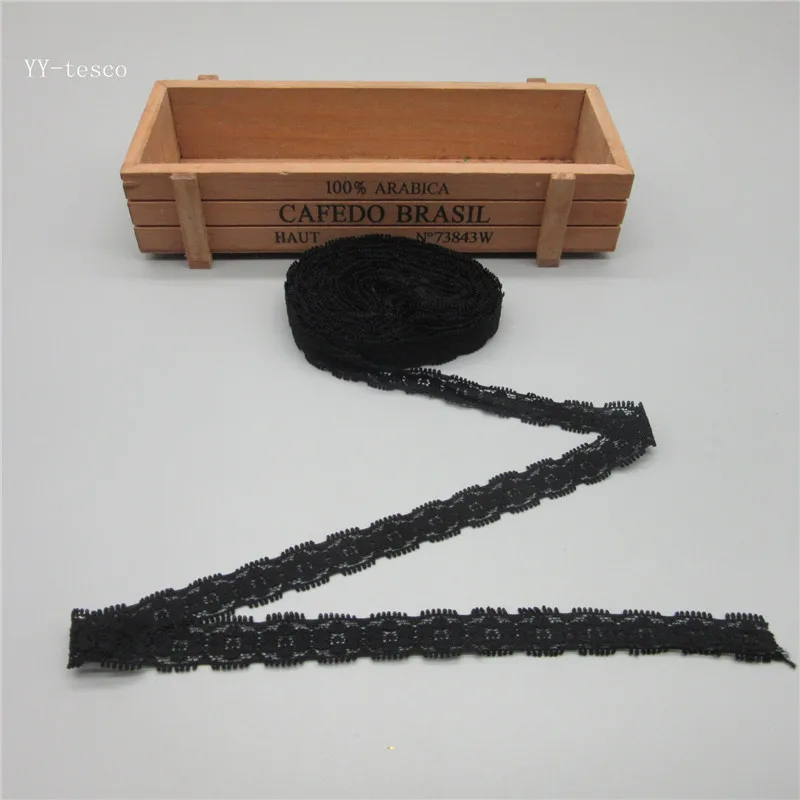 17 мм 10 ярдов/партия эластичная кружевная лента для нижнее белье одежда DIY стрейч