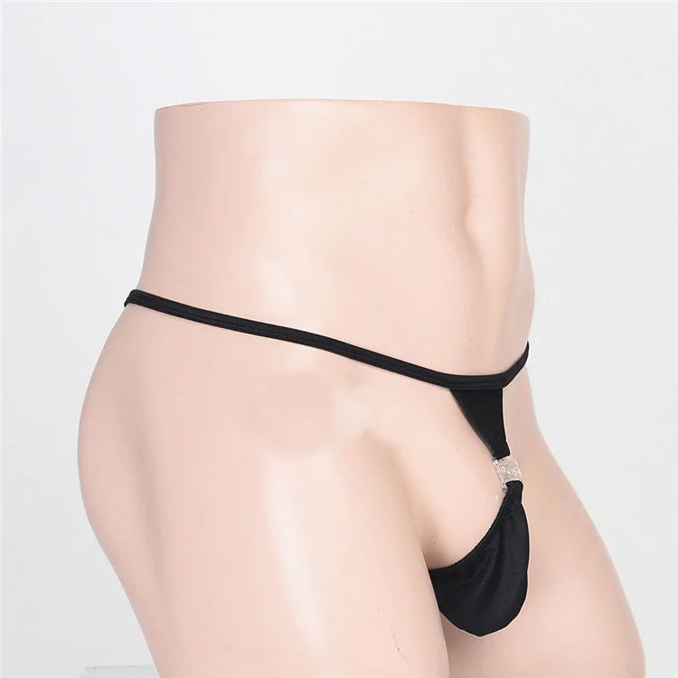 2018 hot Mens Jockstraps Gay Male Panties Bulge Pouch Button Low Waist Open Back G-string Thong Underwear Underpants |