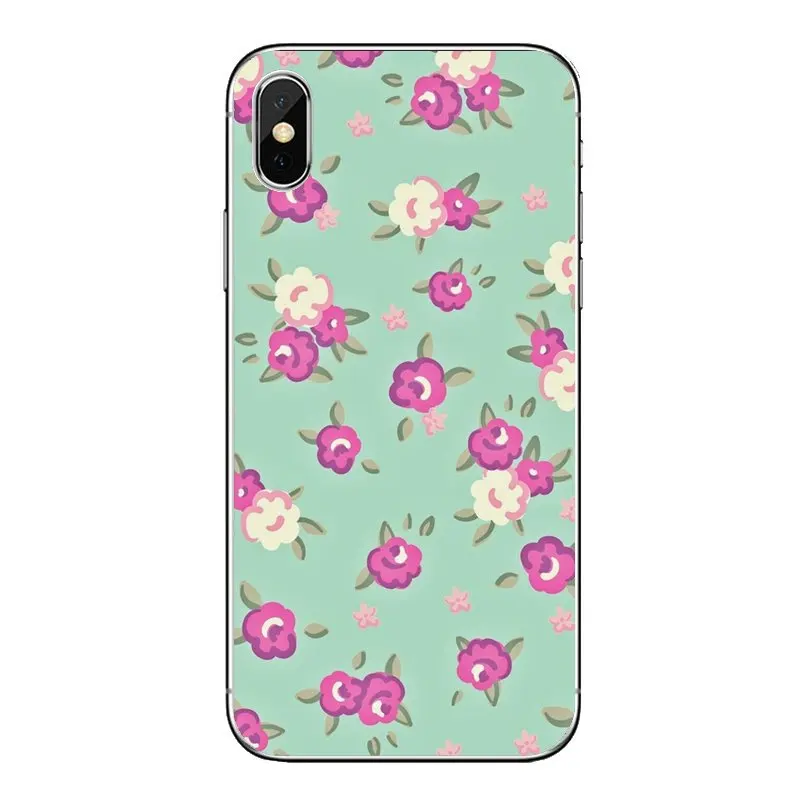 Для iPod Touch iPhone 4 4S 5 5S 5C SE 6 S 7 8 X XR XS Plus MAX милые цветы опрятные цветочные полосы с