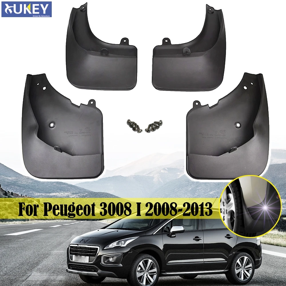 OE Styled литые Брызговики для Peugeot 3008 2008 2013 брызговики стайлинга автомобиля 2009 2010 2011