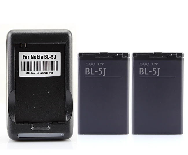 Аккумулятор для Nokia 1320 2 аккумулятора 5800 мач N900 X6 X6M X9 BL5J настенное зарядное