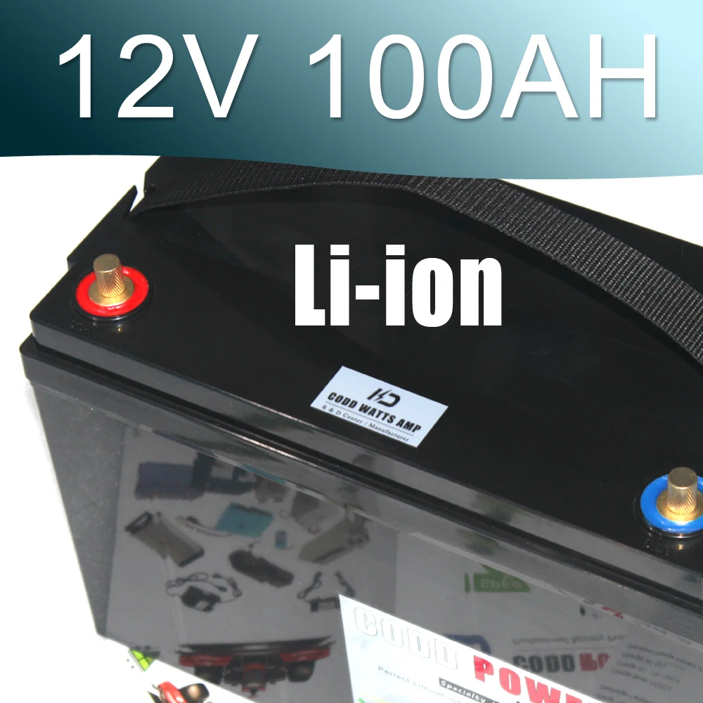 12 В литий ионная батарея Водонепроницаемая IP67 коробка 100 Ач батарея|12v 100ah lithium