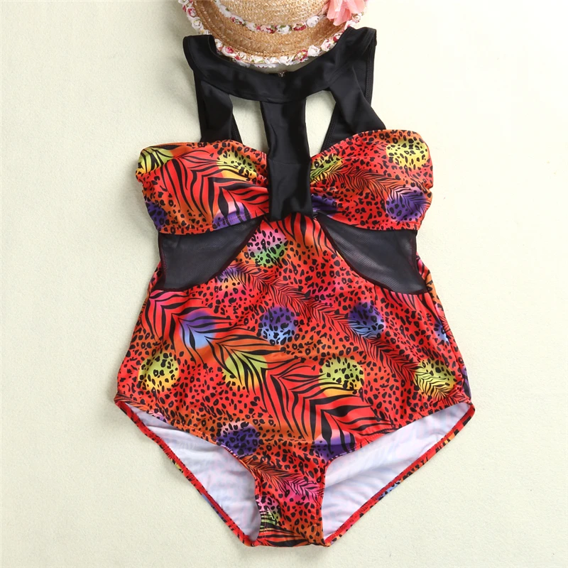 Женский раздельный купальник 3XL бразильский с лямкой на шее и подкладкой