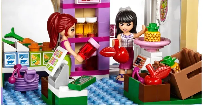 Новые друзья девушки Heartlake Food Market совместимы с 41108 строительными блоками lepingblocks