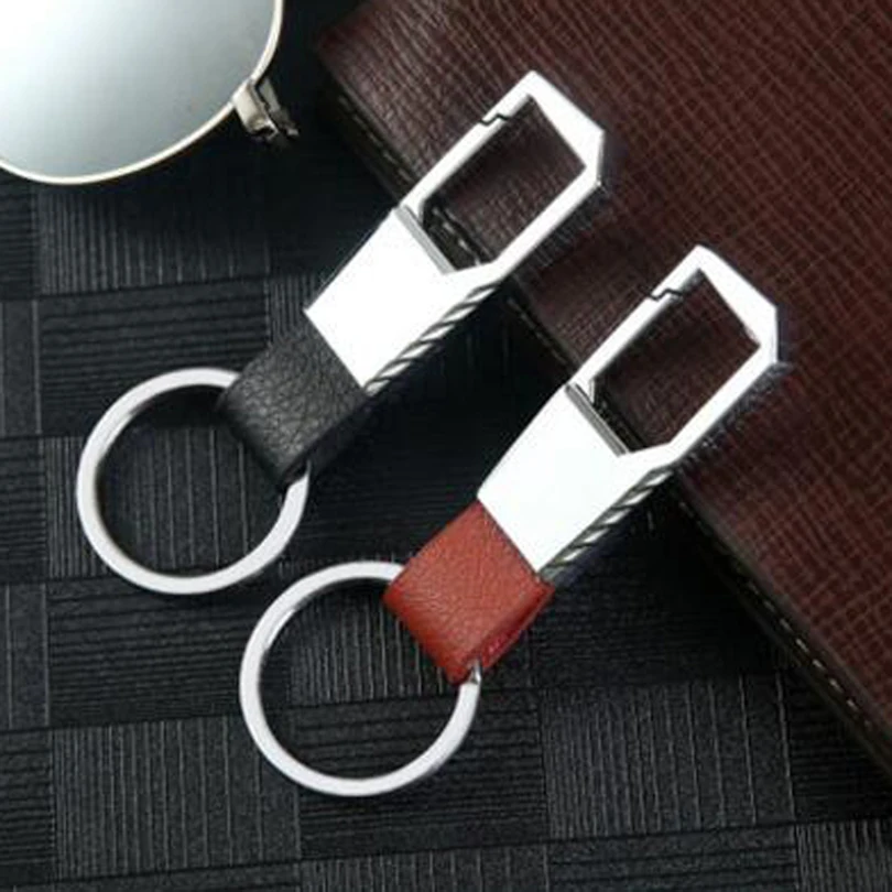 Роскошный высококачественный кожаный автомобильный брелок для ключей