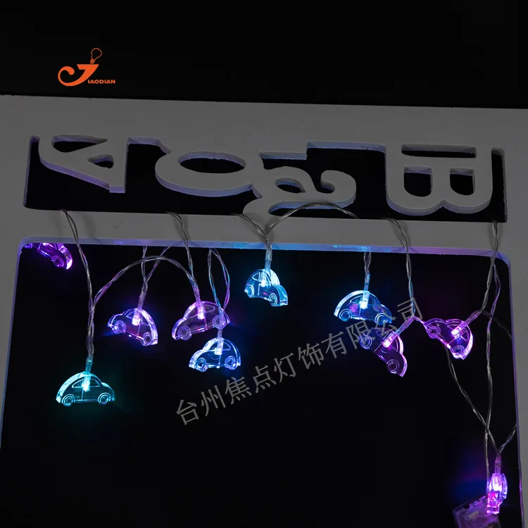Милый маленький автомобиль лампы сказочных огней 10 светодиодные Рождество