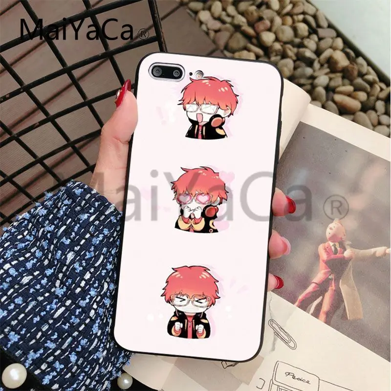 MaiYaCa 707 Mystic Messenger мягкий черный чехол для Apple iphone 5 XS XR SE и 6 6s 7 7plus 8 8plus