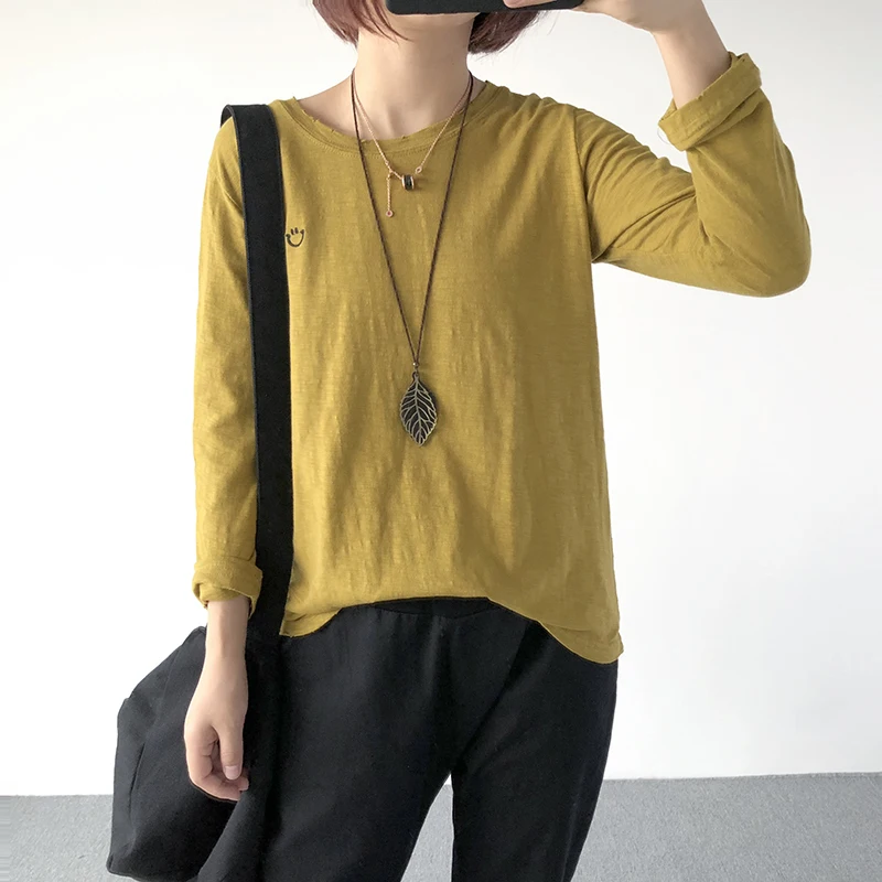 Женская Повседневная футболка с единорогом Kpop Tumblr хлопковая длинными рукавами