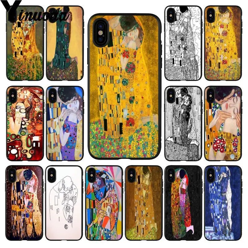 Yinuona Kiss by Gustav Климт Роскошный Уникальный Дизайн чехол для телефона Apple iPhone 8 7 6 6S Plus