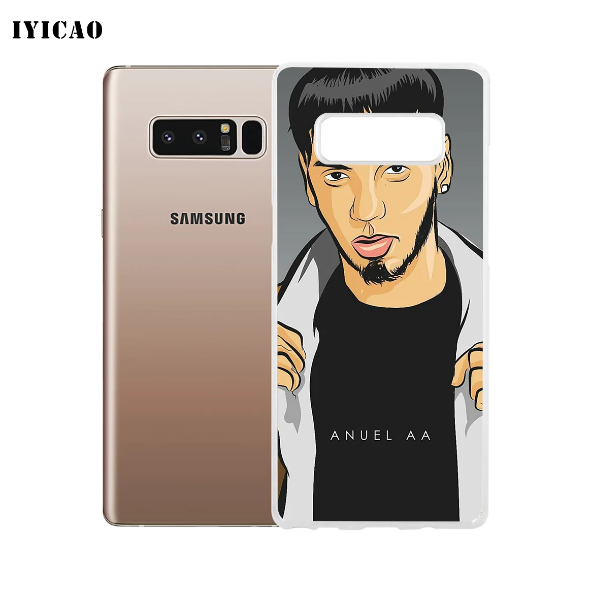 IYICAO Anuel aa Ozuna хип-хоп Мягкий силиконовый чехол для телефона Samsung A5 A6 Plus A7 A8 A9 J3 J5 J7 Note