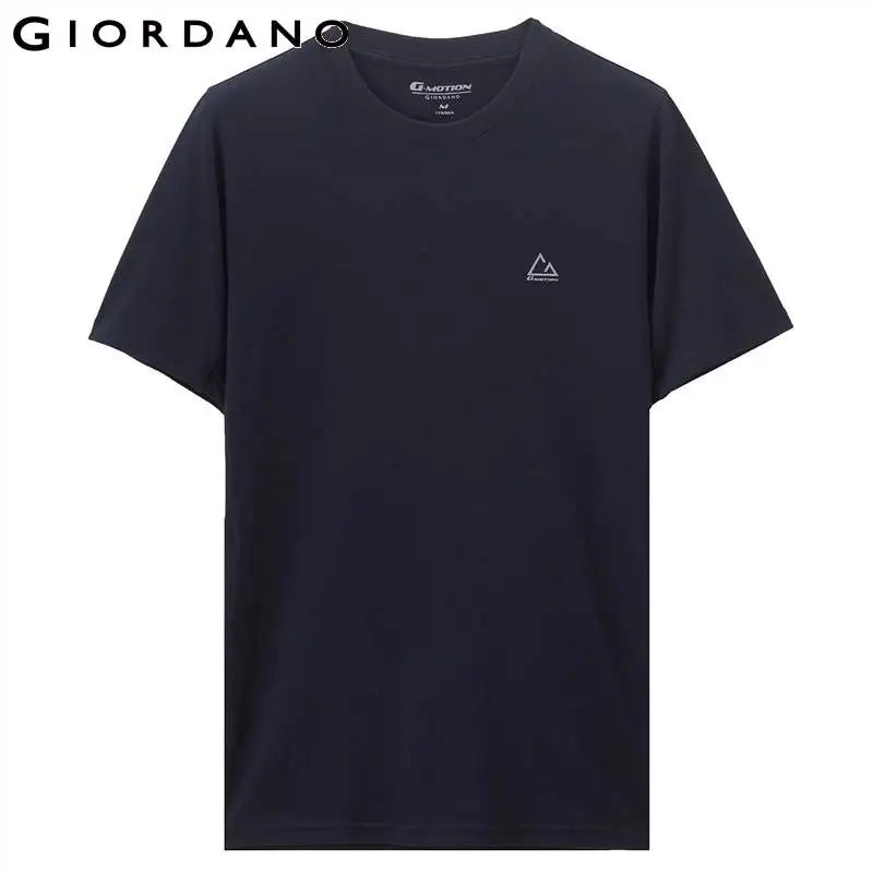 Giordano мужская быстросохнущая спортивная футболка с вышивкой на груди есть