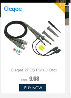 Cleqee 1 шт. зонд для мини-осциллографа DSO201 DS201 DSO203 DS203 DSO202 DSO QUAD VC101 10X60 МГц MCX осциллограф зонд черный