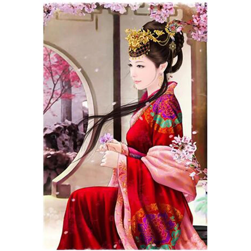 Набор для алмазной вышивки девочка DW538 | Дом и сад