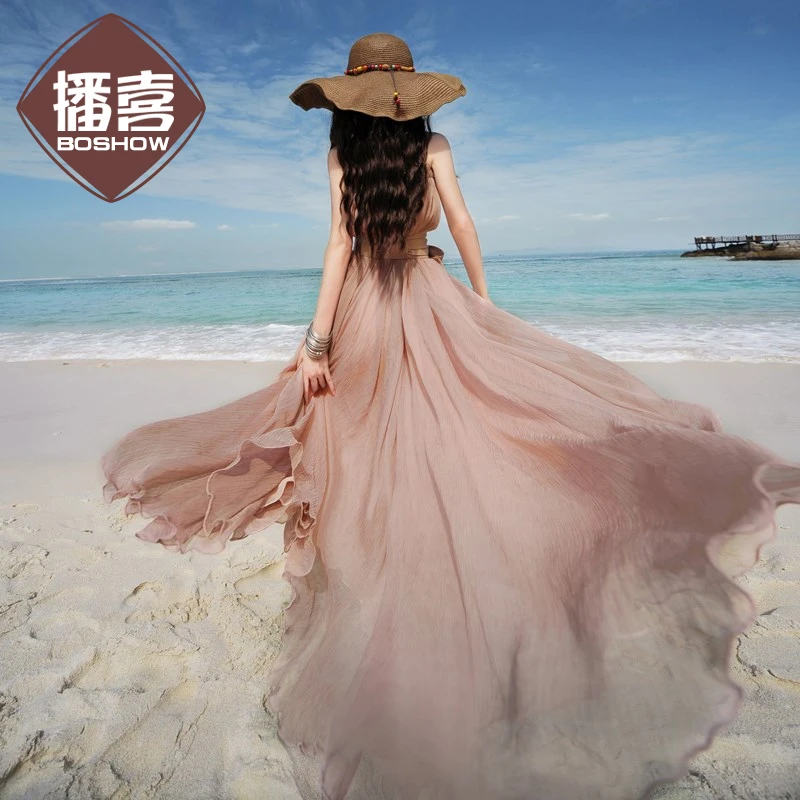 Женская шифоновая юбка макси LYNETTE'S Оригинальная летняя пляжная юбка|maxi chiffon