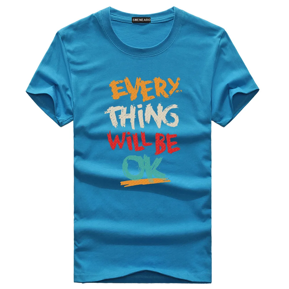 SWENEARO Новые мужские футболки размера плюс S-5XL Homme летние с коротким рукавом Camiseta