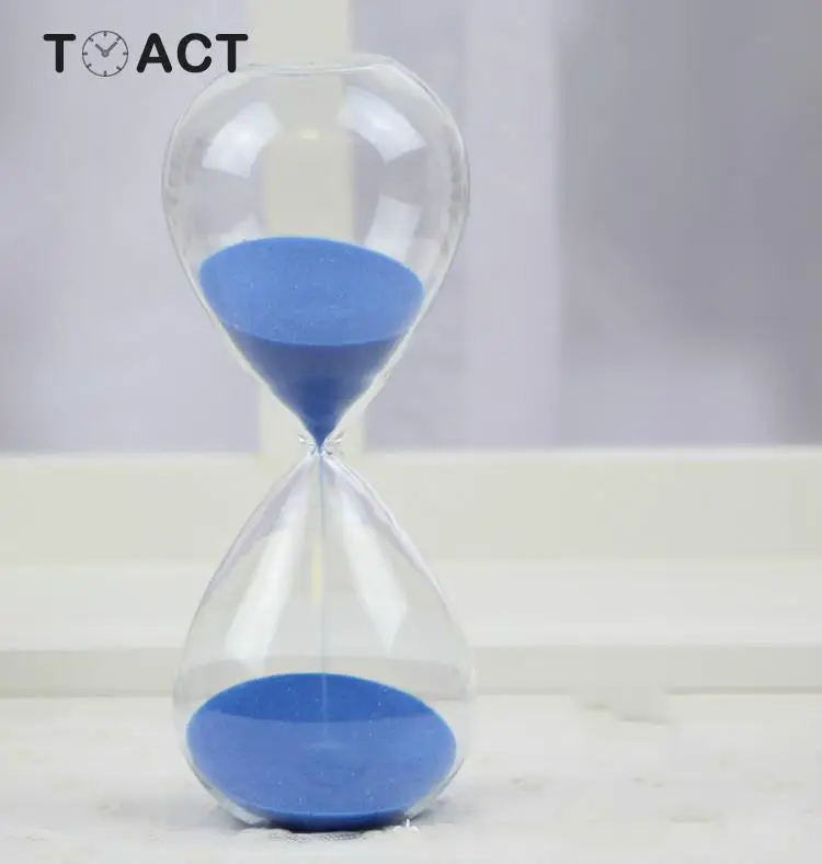 Стеклянный таймер с песком 60 минут для кухни школы современный час стеклянные