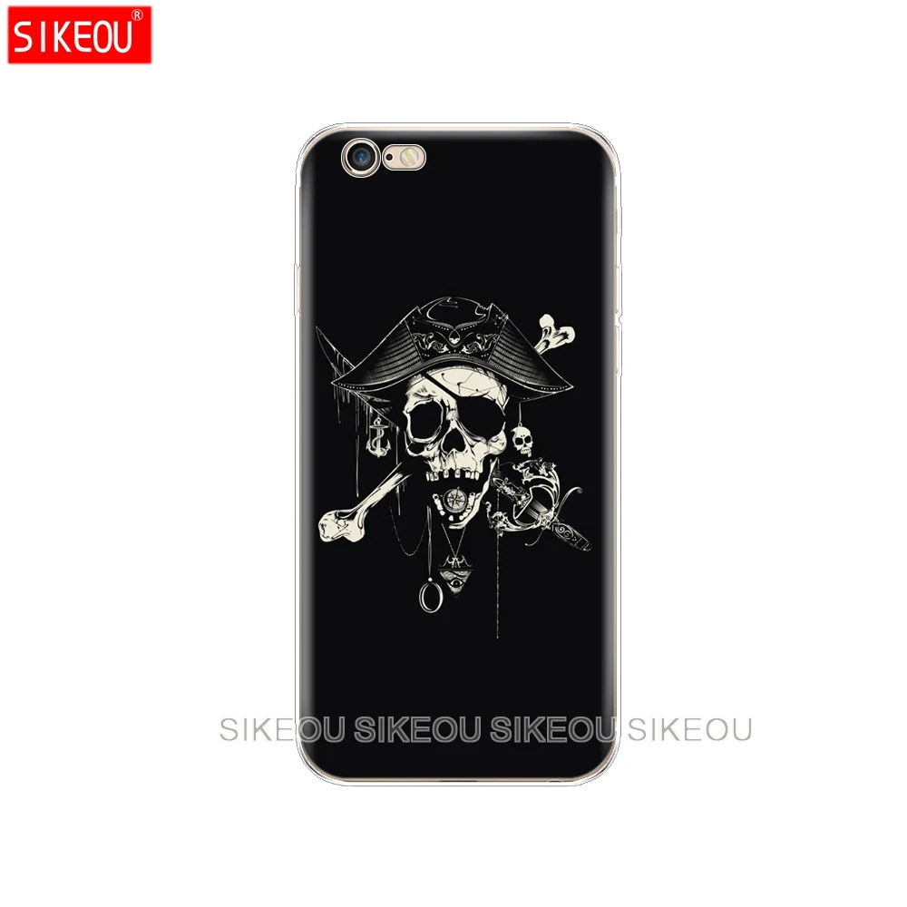 Силиконовый чехол для Iphone 6X8 7 6s 5 5s SE 2020 Plus 10 XR XS 11 pro Max Череп Скелет Призрак|Бамперы|