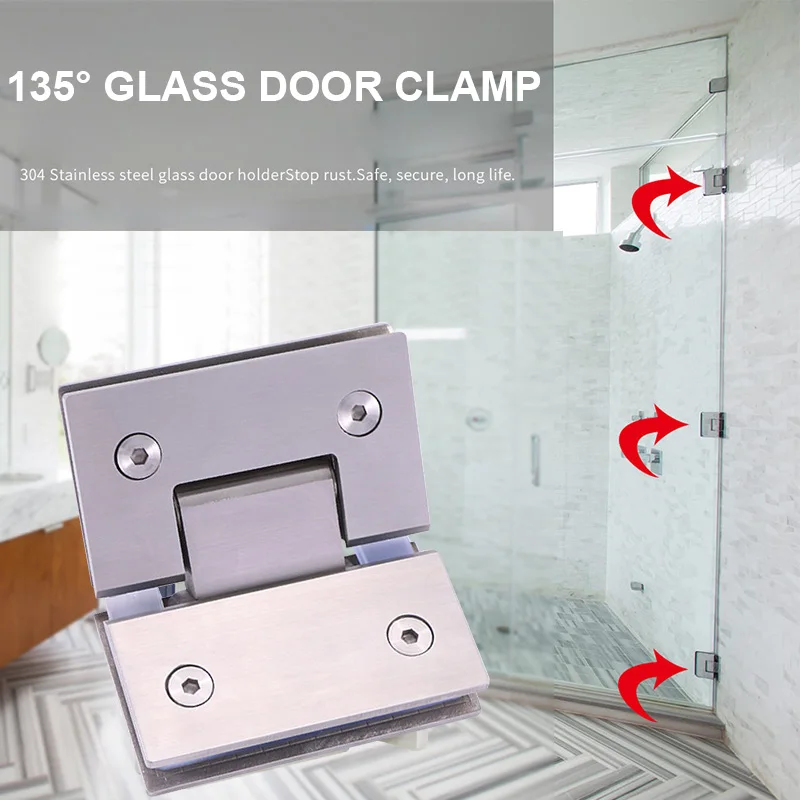 Сверхмощный 135 градусов петли для стеклянной двери шкаф Витринный Шкаф