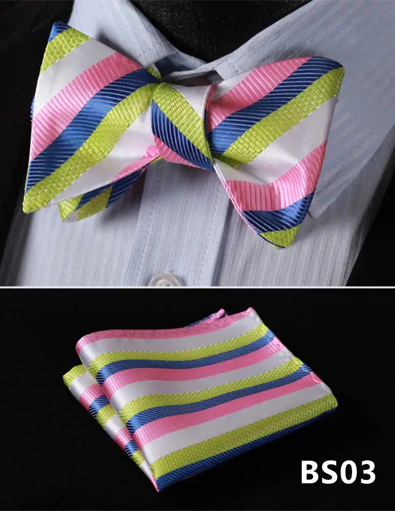 # BS Карманный квадратный классический вечерний свадебный полосатый тканый