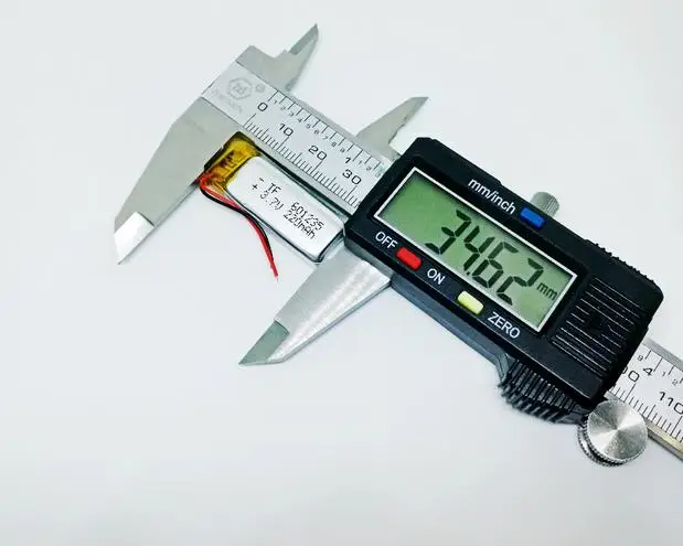 3,7 V 601235 061235P 220mAh литий-полимерный аккумулятор с защитной платой, используется для bluetooth MP3, MP4