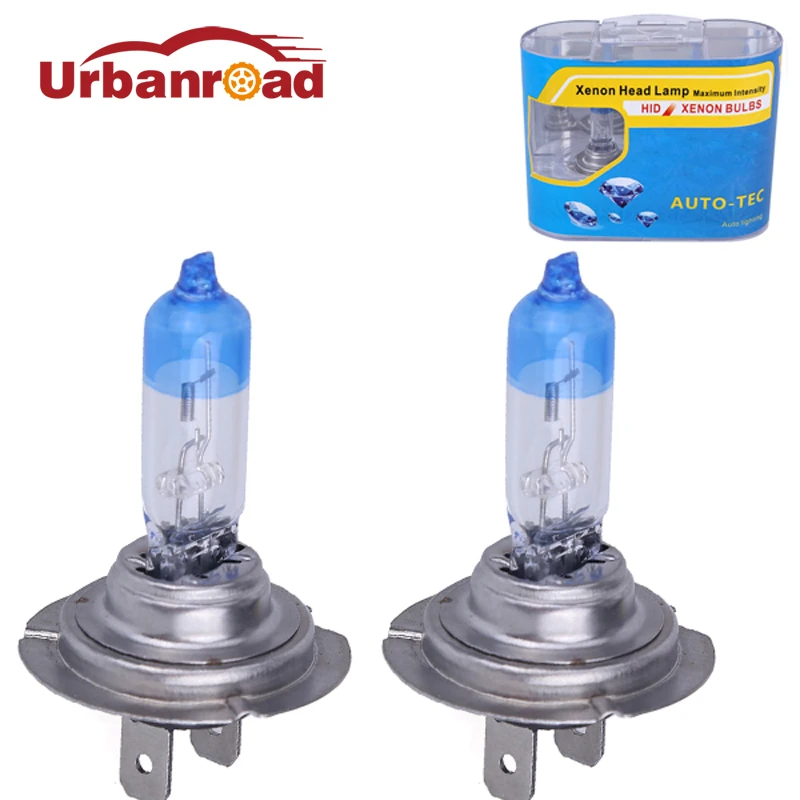 

2pcs H7 55w 12v halogen bulb 4300k super xenon white h7 fog lamp Light 12V Halogen Bulb Car Styling