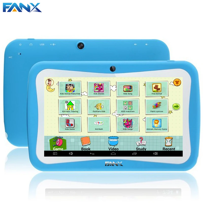 Free Shipping WeCool Kids Gift TAB 7 inch Children Games Tablet PC RK3126 Quad Core PAD Android 5.1 MID Birthday | Компьютеры и офис