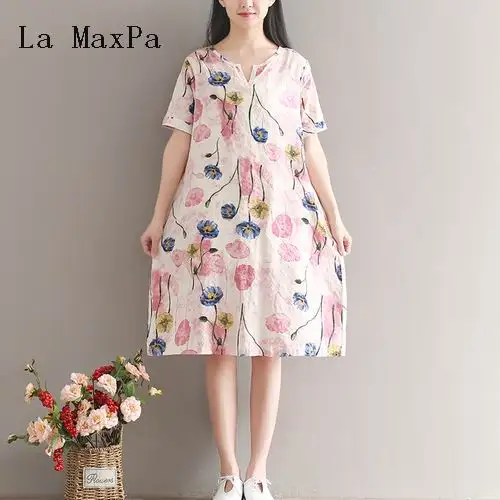 La maxpa Mori Girl летние тонкие Цветочный принт Винтаж платье Повседневное свободные