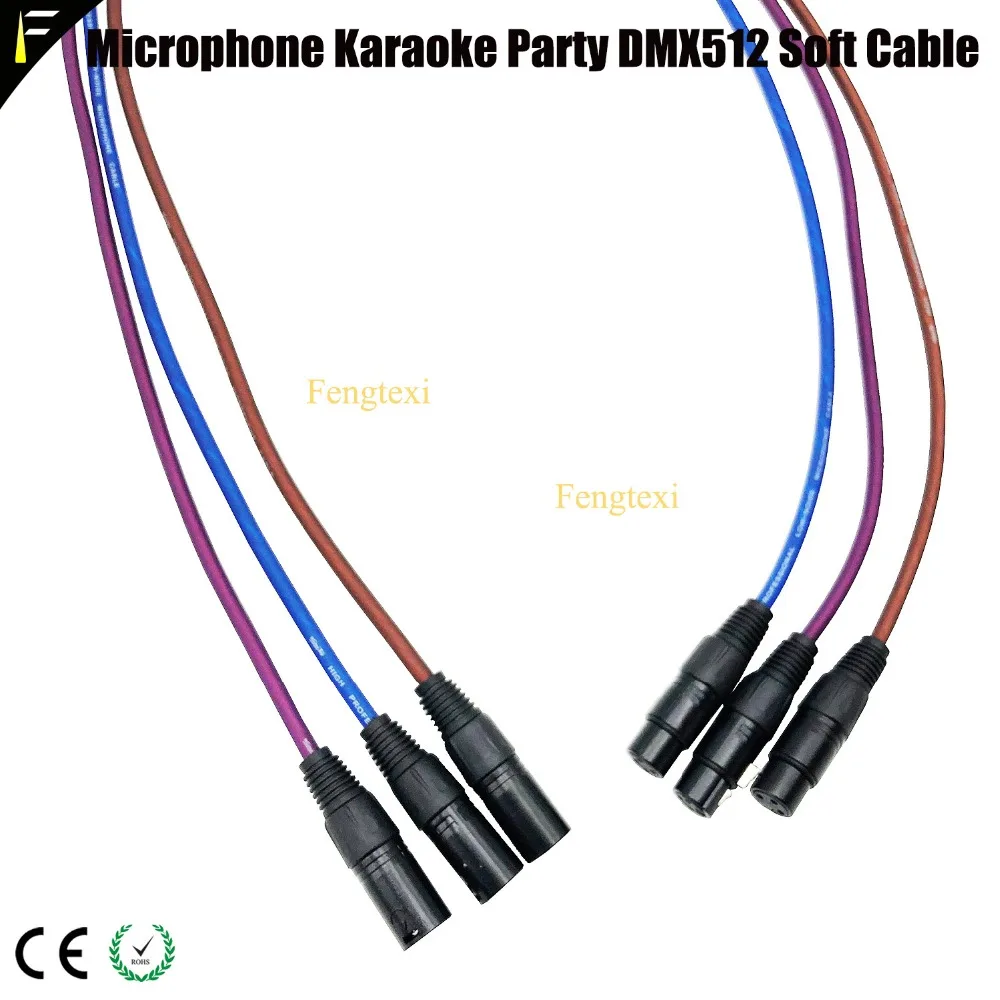 Луч света LED Par Can мягкий 3pinXLR DMX 512 сигнальный кабель удлинитель CANNON Мужской и