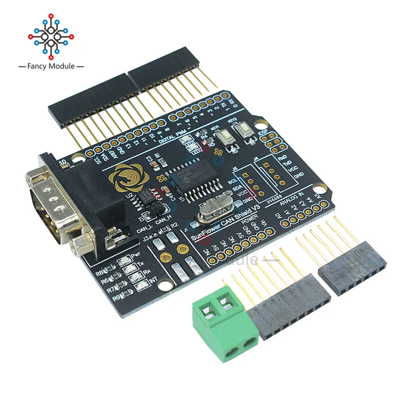 MCP2515 Can шина Защитная плата модуля фоторазъем Стандартный UART IIC SPI светодиодный