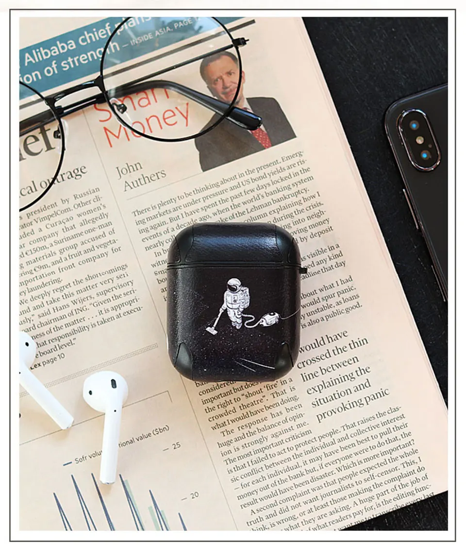 Роскошный кожаный чехол для Apple Airpods Bluetooth аксессуары для наушников чехол защитный чехол зарядка Коробка Чехол сумки подарки