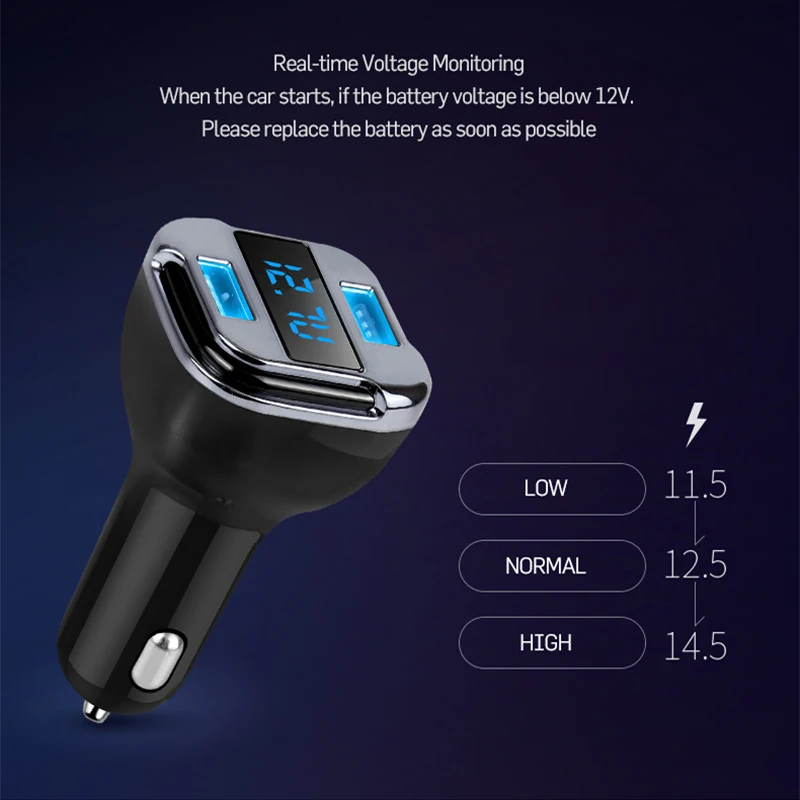 Двойной Переходник USB для зарядки в машине встроенный Автомобильный gps трекер