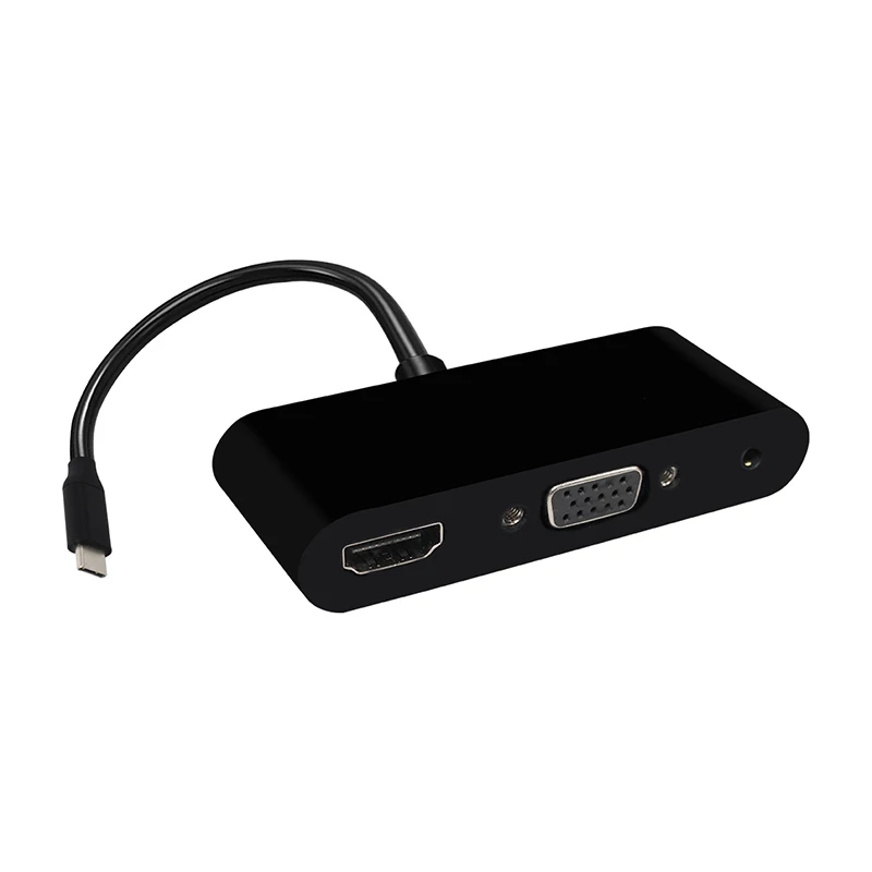 Кабель конвертер для ноутбука Macbook с разъемом Type C HDMI VGA USB hdmi vga 3 5 мм в 1 usb 0|Кабели