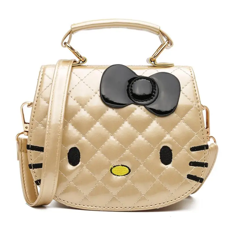 Новая милая сумка на плечо для девочек детская с бантиком Hello Kitty Детская тоут