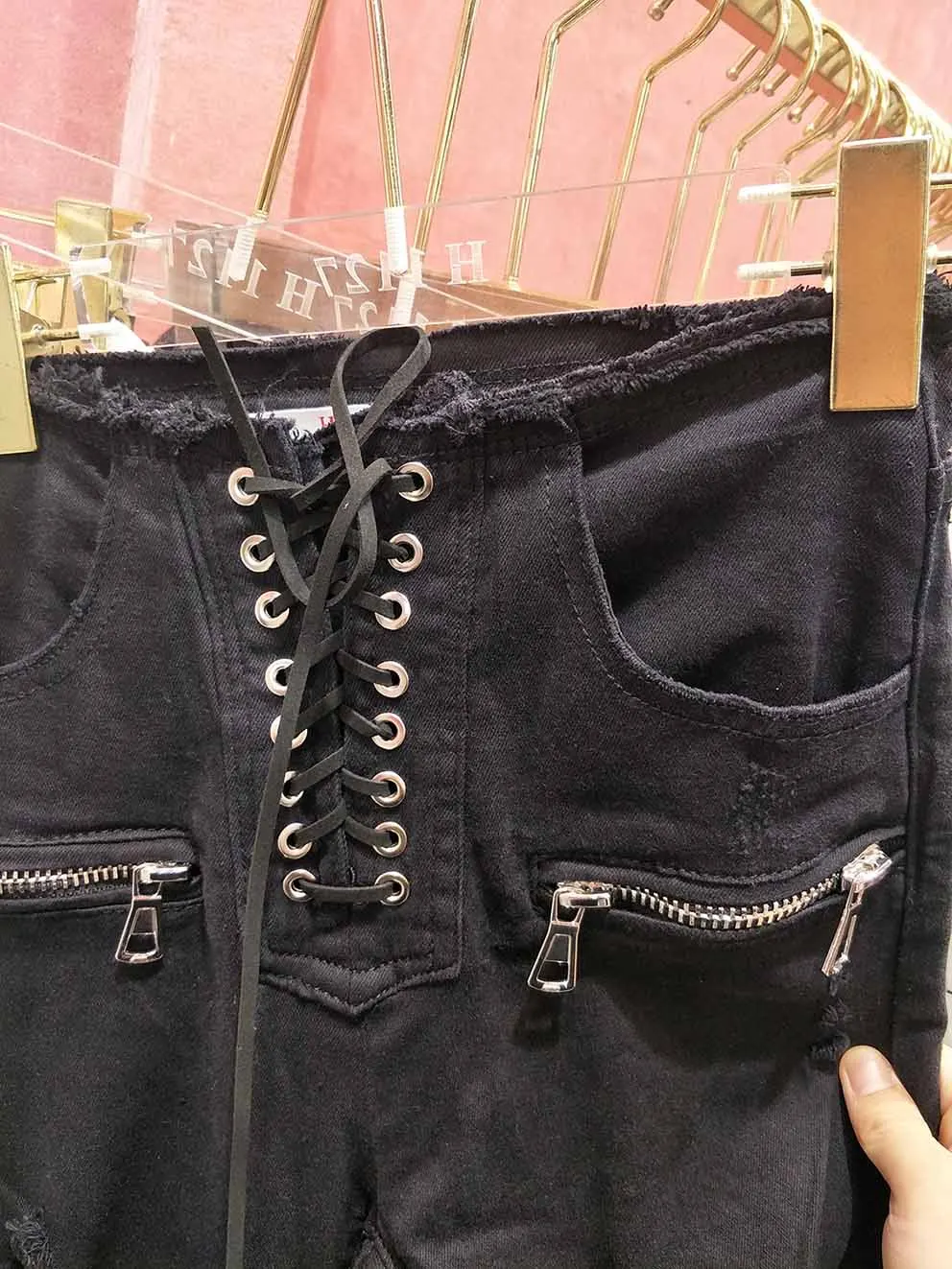 Женские джинсы с завышенной талией черные и белые повседневные эластичные