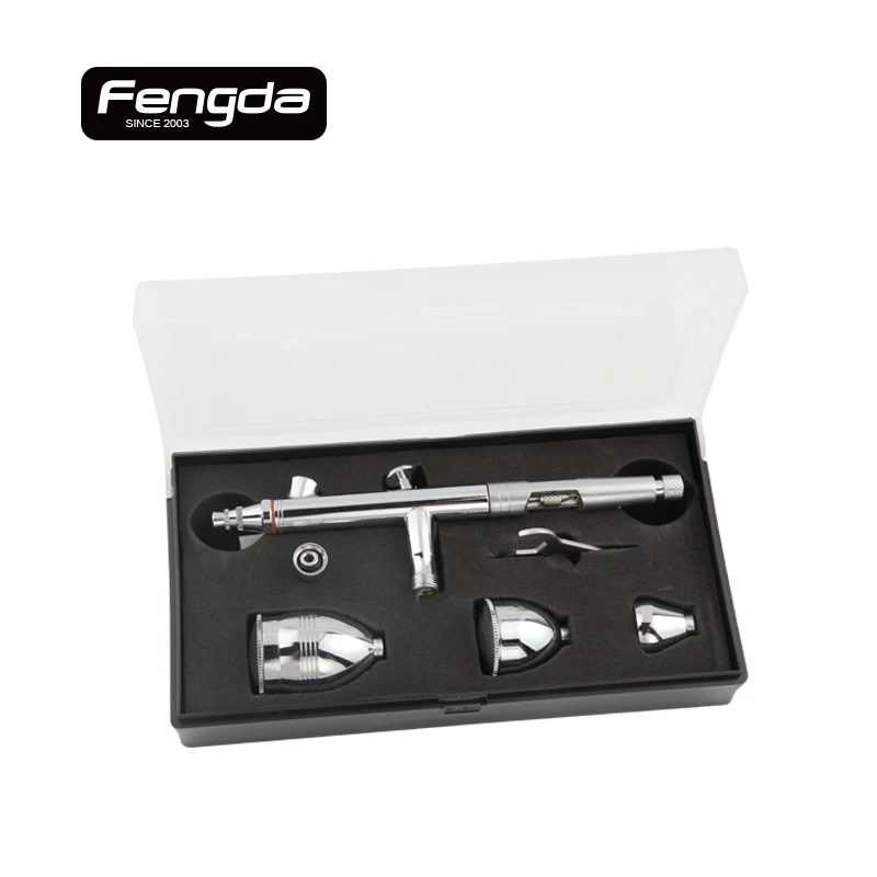 

free shipping FENGDA BD-183 double action airbrush spray gun face body painting tattoo hand tools gravity feed type