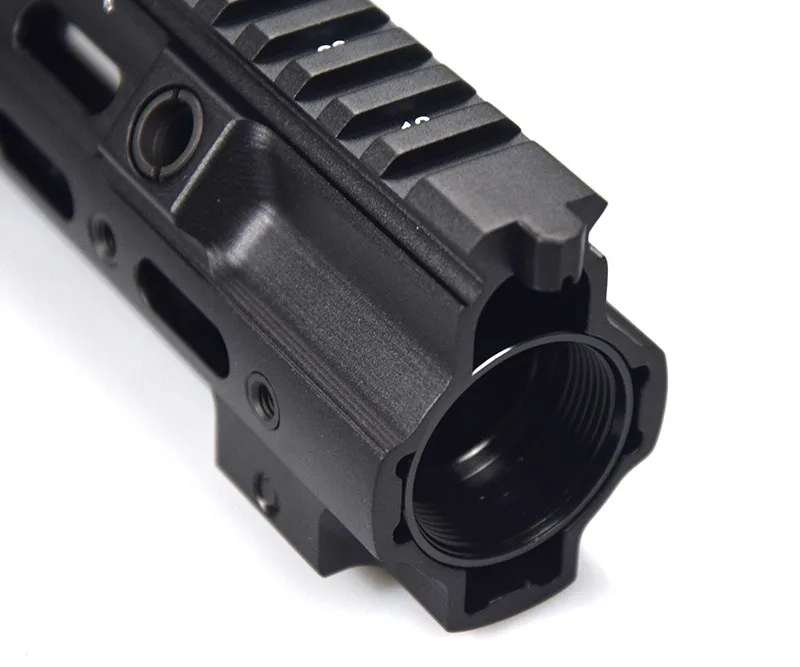 Black with bumping XPOWER GT style 10'Rail system 416 M-LOK MOD Lite Handguard для AR AEG Airsoft M4A1 Пейнтбол CS Спорт на открытом воздухе приемник коробка передач - Цвет: Black with bumping
