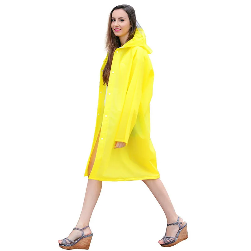 Yuding длинный дождевик пластиковый плотный Универсальный водонепроницаемый