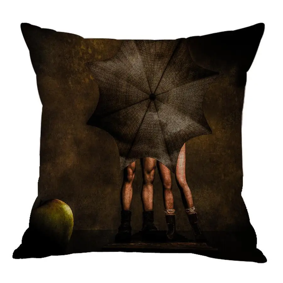 Страшно маска Хэллоуин украшения Magic Наволочки пейзаж кабина лодка полярный