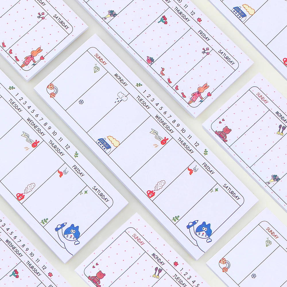 Еженедельник повестки дня материал Escolar школа Papeleria Канцтовары Cuadernos мини Planificador