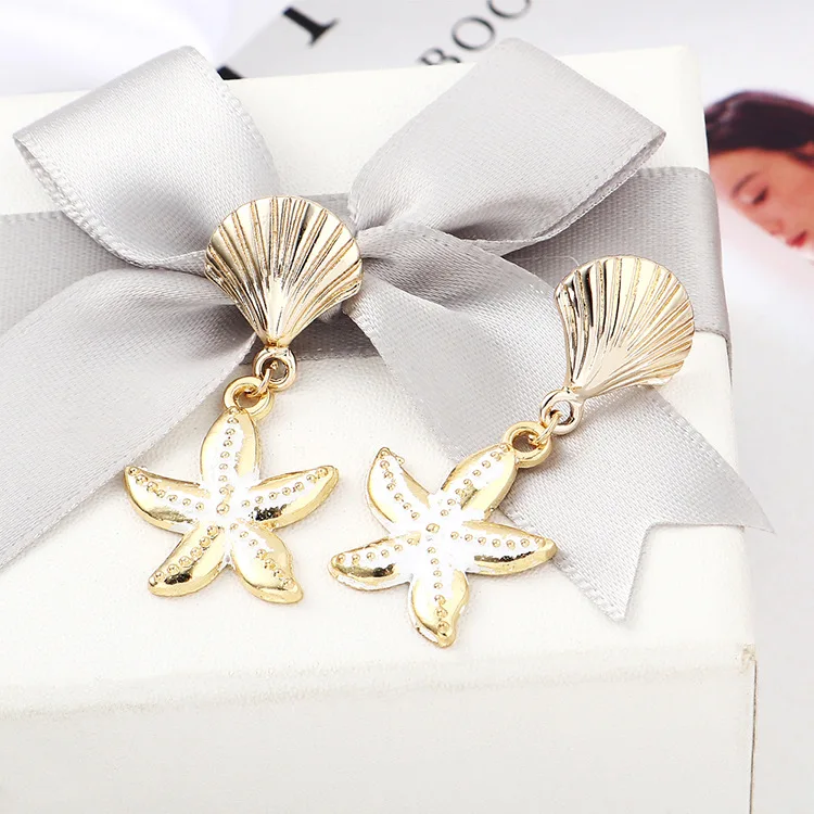 2019 Новые Морские животные модные ювелирные изделия творческая личность золотая