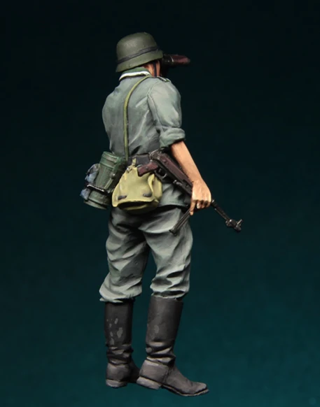 1/35 модельная фигурка из смолы комплект ВОВ немецкая пехота в действии-069 в разобранном неокрашенном топе