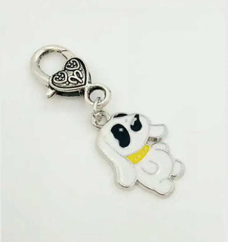 Эмалированный брелок с застежкой карабином для ключей от йоркширского