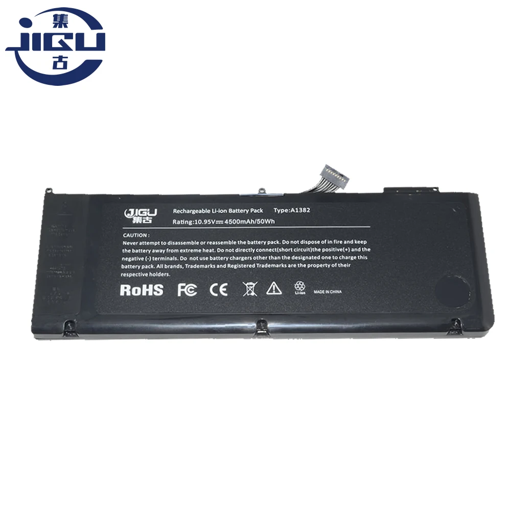 JIGU Laptop Battery For Apple MacBook Pro 15&quot A1286 MC721 MC723 MA847 MD318 MD322 MD103 MD104 (2010 2012 Version) Replace: A1382|laptop