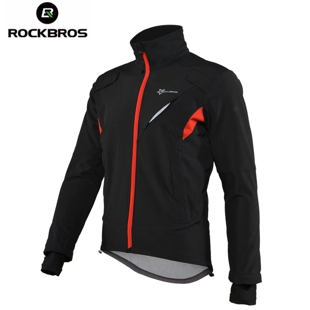 Комплект одежды ROCKBROS для велоспорта Зимняя Термальная куртка и Джерси мужские