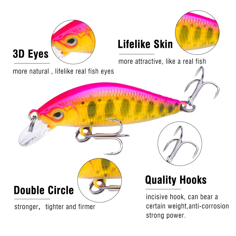 Fulljion быстропогружные лазерные блесны рыболовные приманки Воблеры Crankbaits Isca